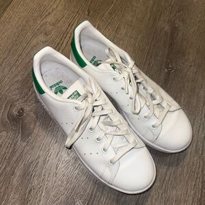 Adidas White and Green Stan smiths